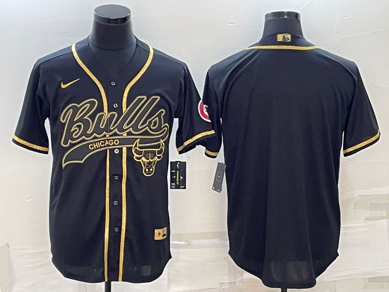 Men Chicago Bulls Blank Black 2022 Nike Co branded NBA Jersey->chicago bulls->NBA Jersey